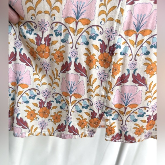 NWT Free People “Sasha” Relaxed Fit Flower Print Mini Dress With Sweetheart Neck - Picture 7 of 15